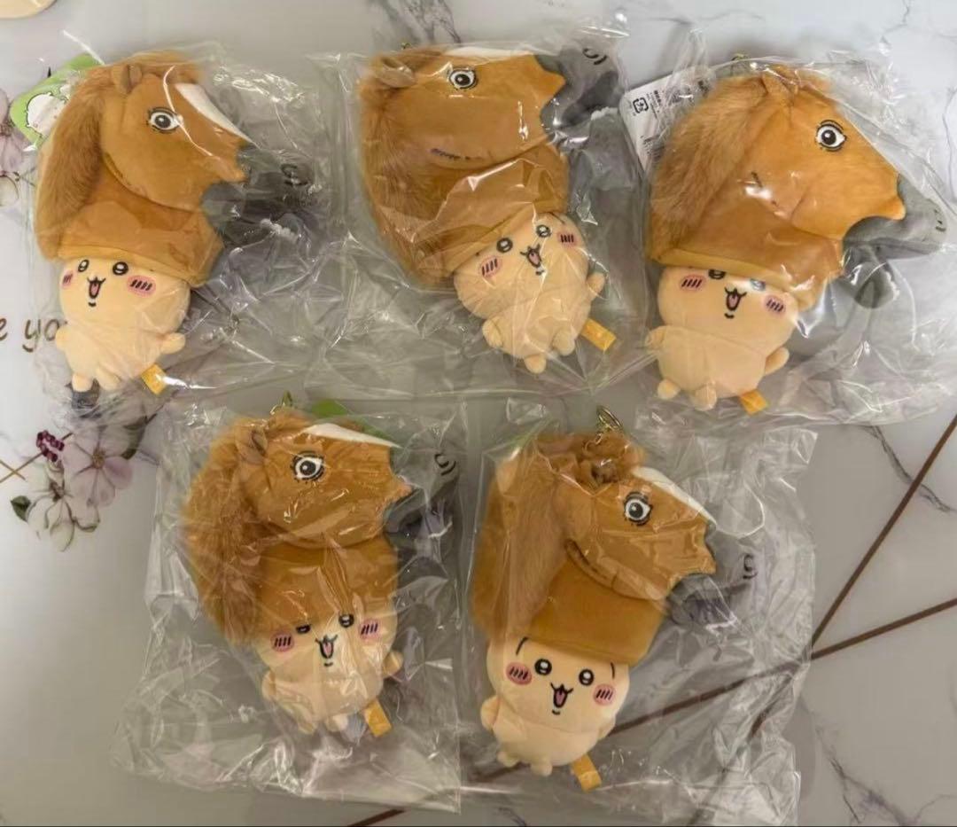 ちいかわ 馬を被ったうさぎ　マスコット 5点セット