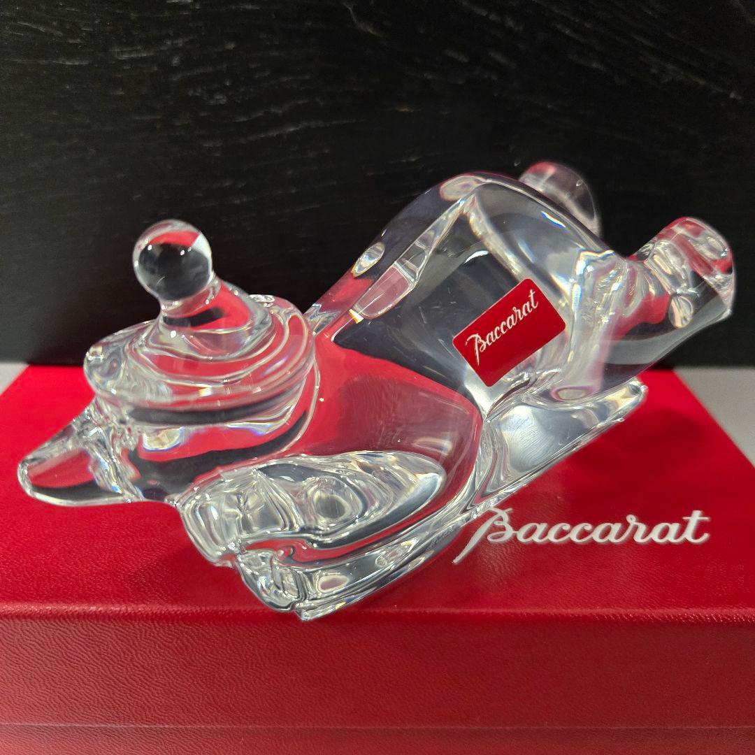 Baccarat ノエル　スライディング　ベア　フィギュリン