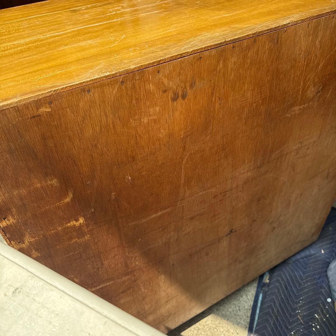 ★処分価格★脚付き　アンティーク　木製5段タンス ブラウン