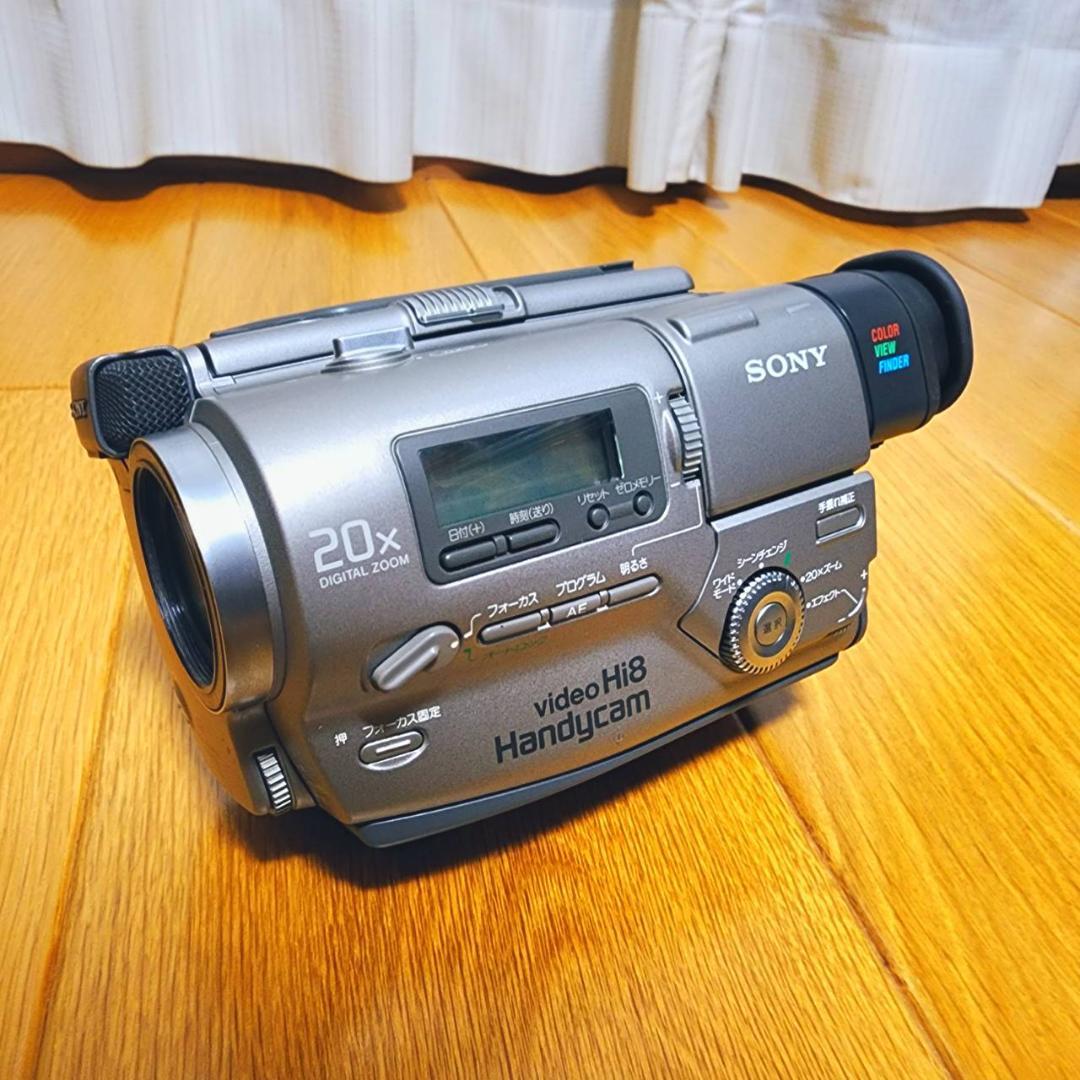 【動作確認済】高画質 Hi8 SONY 8ミリ ビデオカメラ CCD-TR2