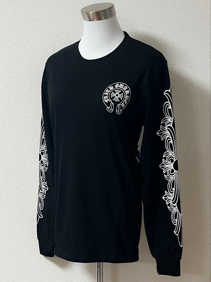 CHROME HEARTS クロムハーツ 長袖Tシャツ ロンT ブラック