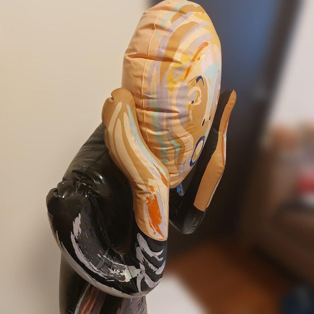 ムンク　叫び　ビニール人形　特大サイズ