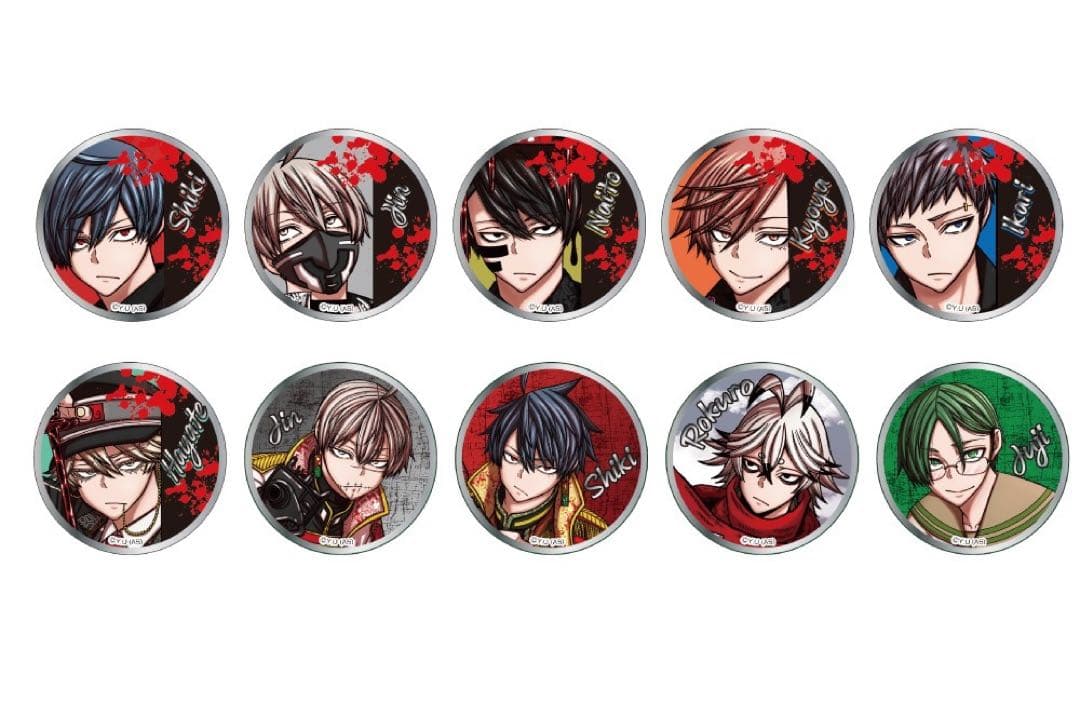 【10 BOX】 桃源暗鬼　イラスト缶バッジコレクション　漫画展　アニメイト