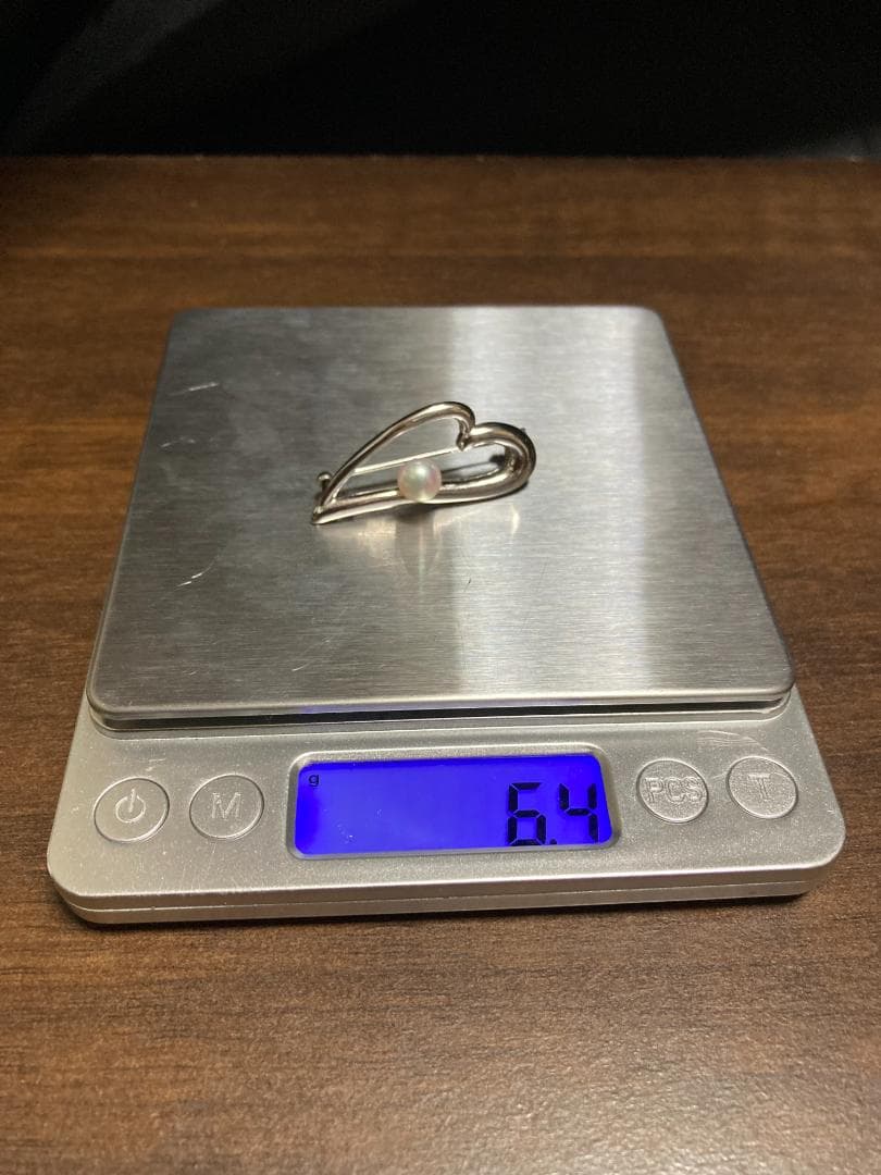 TASAKI タサキ 真珠 パール シルバー ブローチ １珠 1P 1玉 1粒