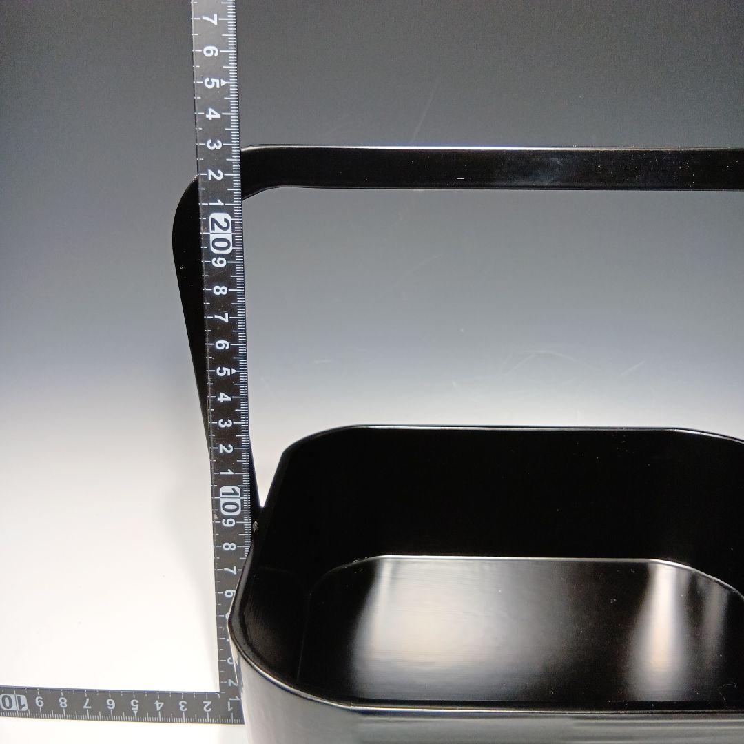 値下げ茶道具　宗恵　黒一関塗虫籠　莨盆　 共箱　美品