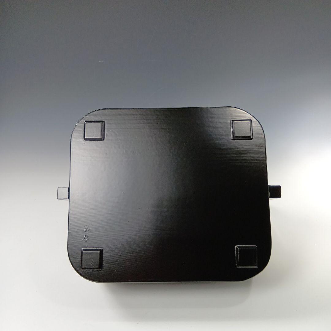 値下げ茶道具　宗恵　黒一関塗虫籠　莨盆　 共箱　美品