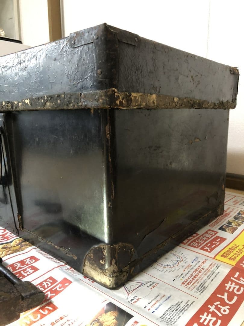 鳥取城、揚羽蝶家紋入りの箱、因幡物、因幡掟セット、因幡物、掟前アンティーク家具