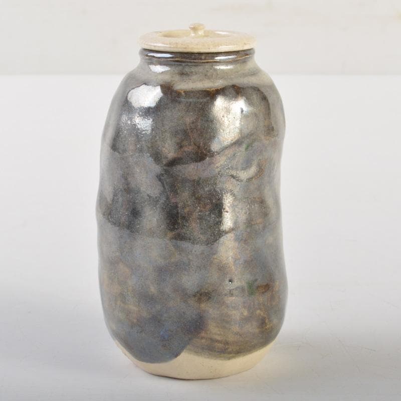 茶道具　吉向松月窯　茶入　共箱　V　6657