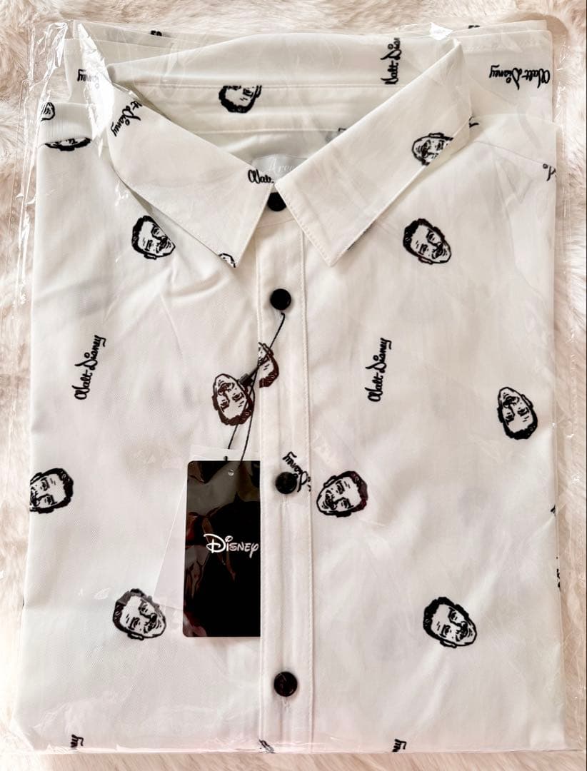 新品未開封　Areeam ウォルト　総柄シャツ　ディズニーザマーケット　Ｄマケ
