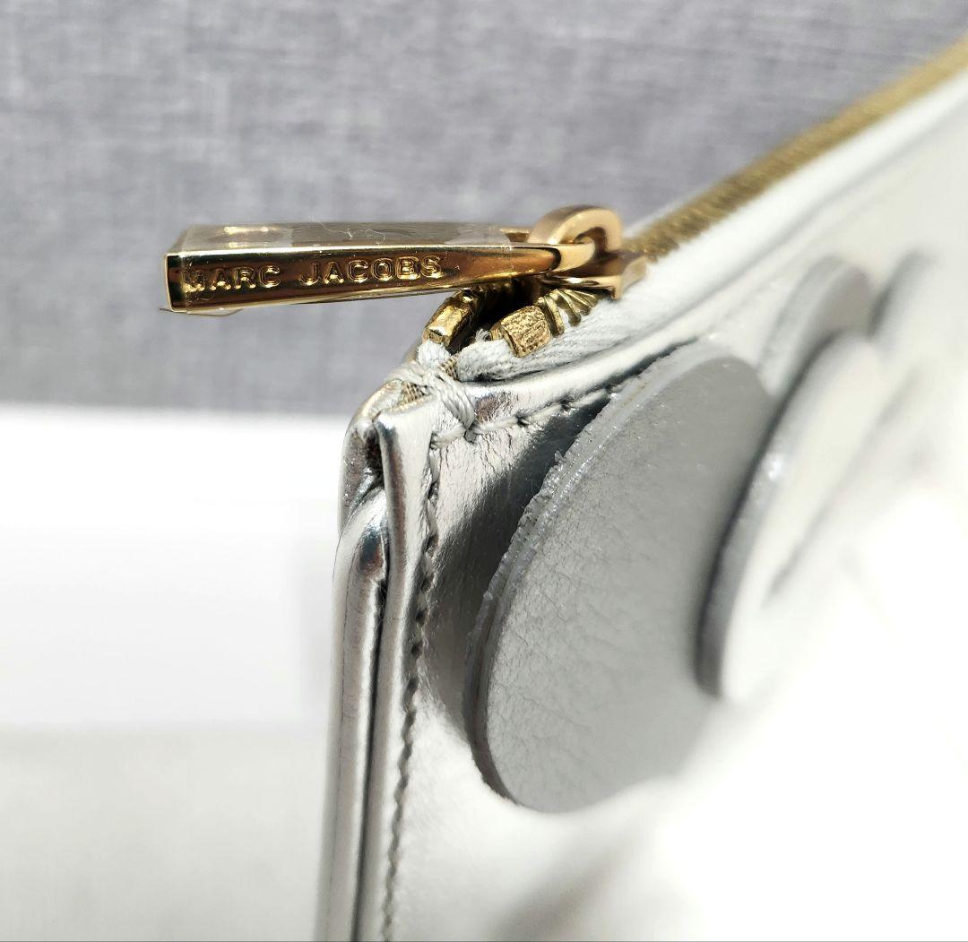 レア 新品 MARC JACOBS ケース キーリング付きポーチ シルバー