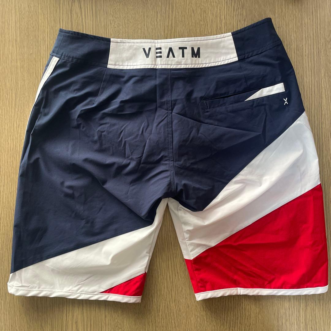 VEATM サーフパンツ サイズS ネイビー/ホワイト/レッド