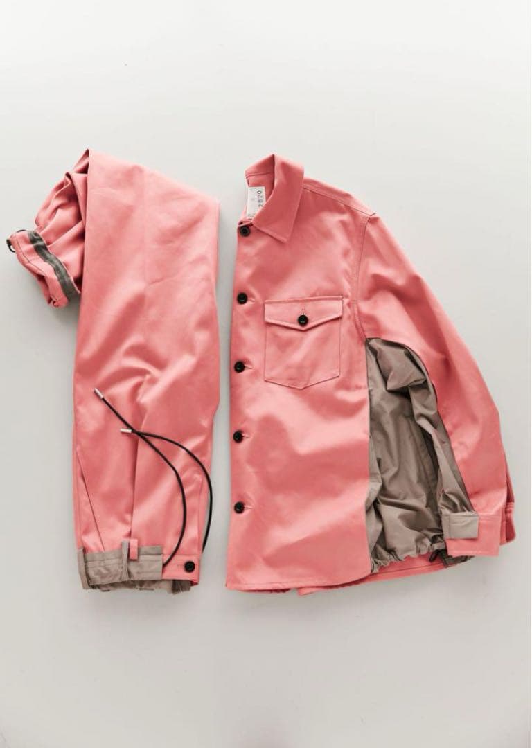 sacai ピンク　チノパン　コットン　22aw Chinopants サカイ