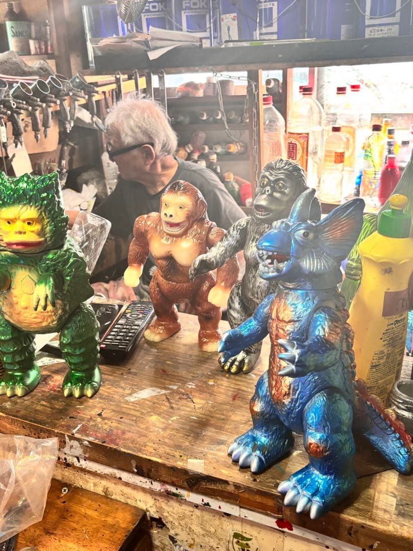 マルサン ジャイアントゴリラ450-Aタイプ ブラウン 後藤博彩色蓄光版カスタム