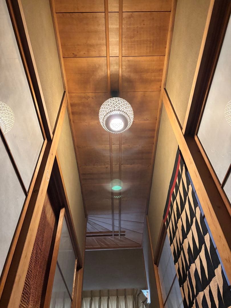 アンティーク調陶器ペンダントライト