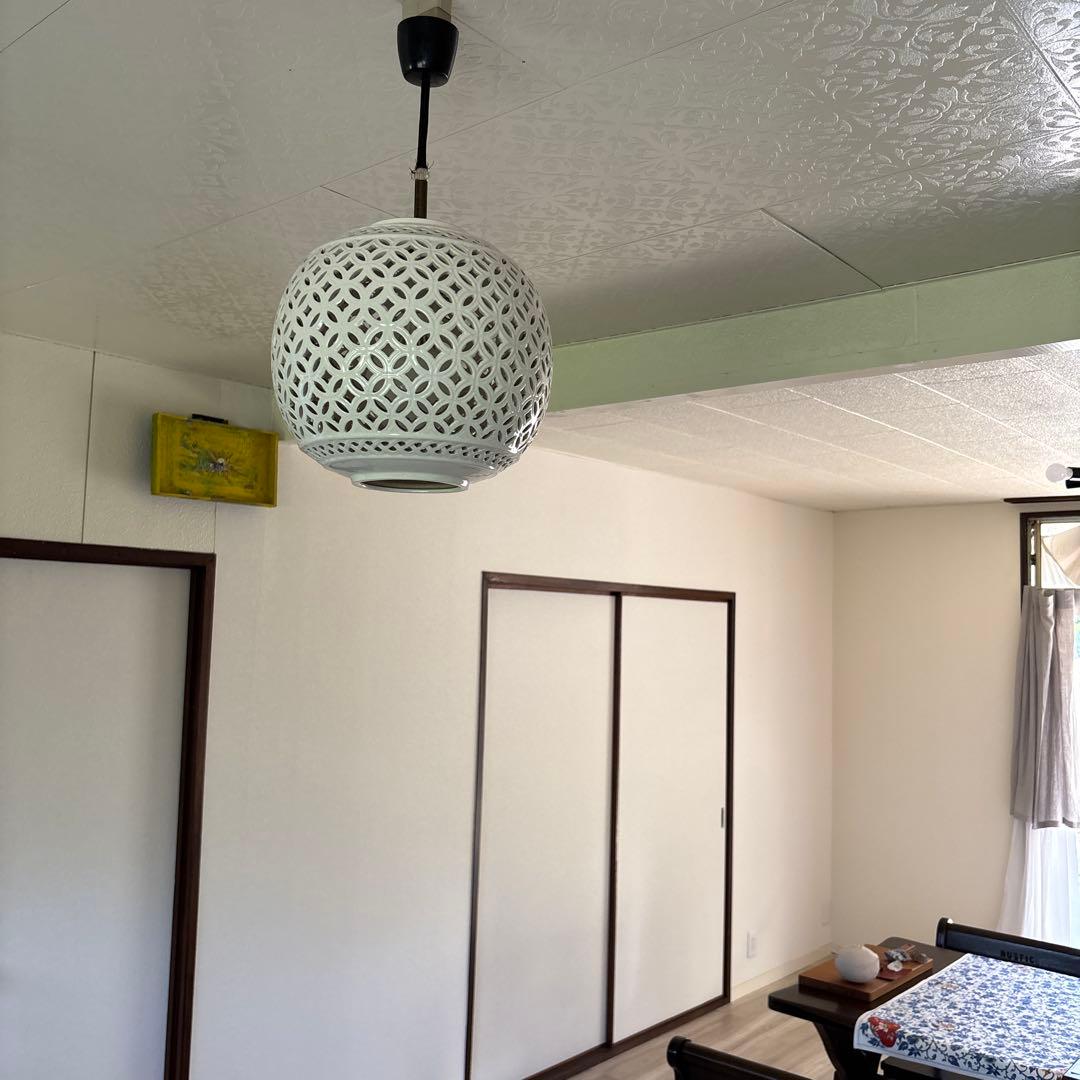 アンティーク調陶器ペンダントライト