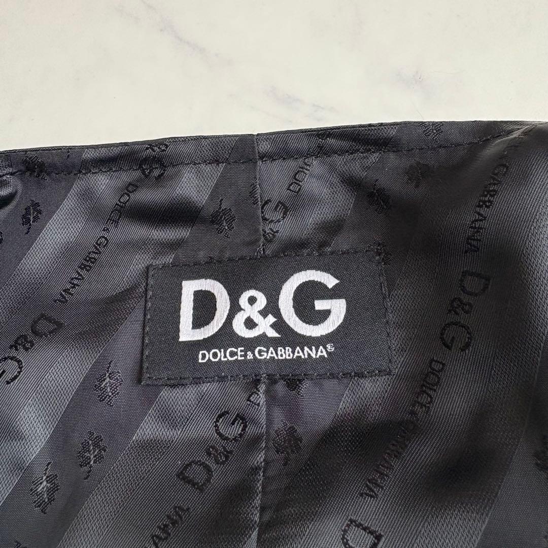 新品タグ付 ドルチェ&ガッバーナ パッチワークベスト ウール ジレ L 黒