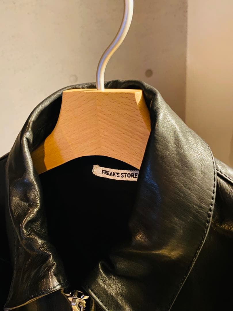 FREAK'S STORE ブラック レザー シングルライダース