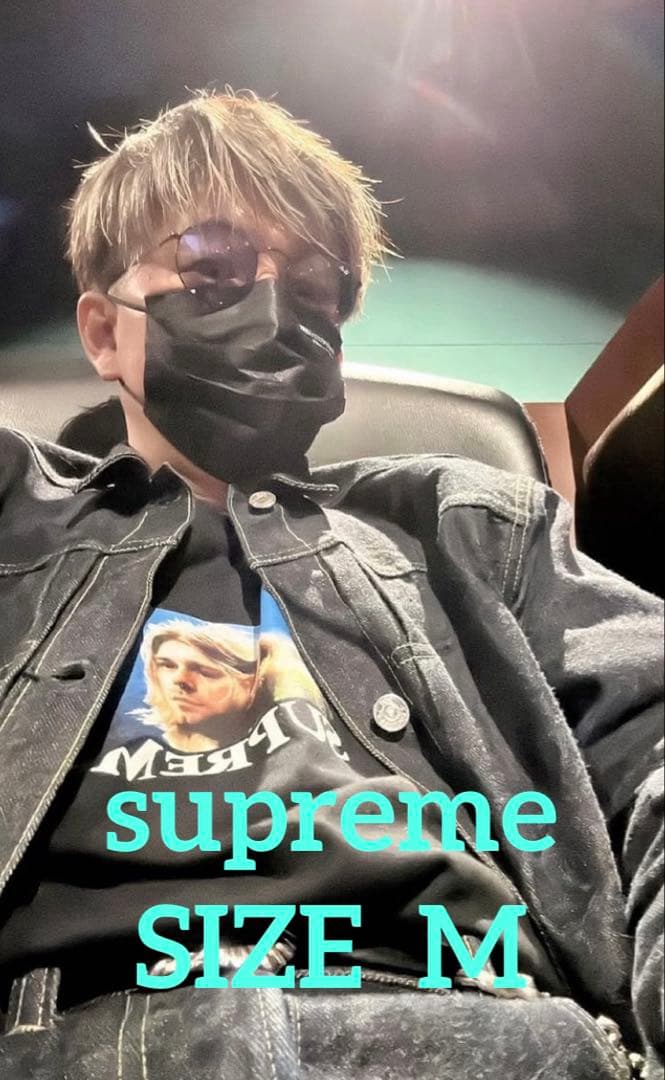 supreme  cobain tee BLACK M カートコバーン