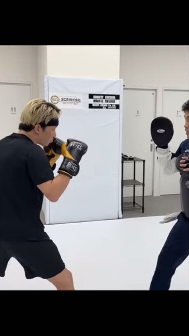 REYES ボクシンググローブ 黒/金 14oz