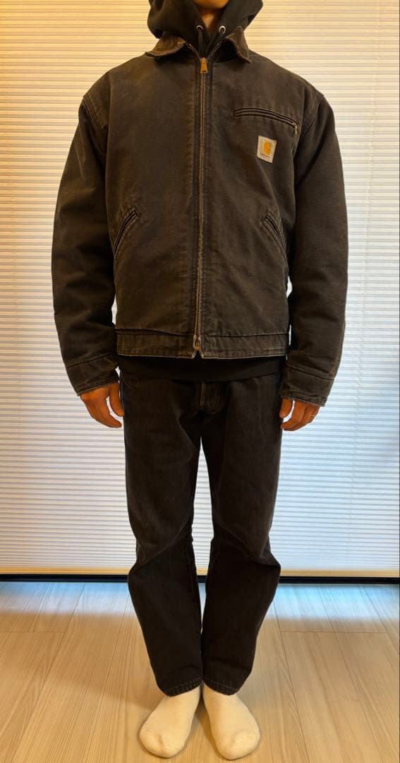 カーハート デトロイトジャケット ブラック JB105 90s