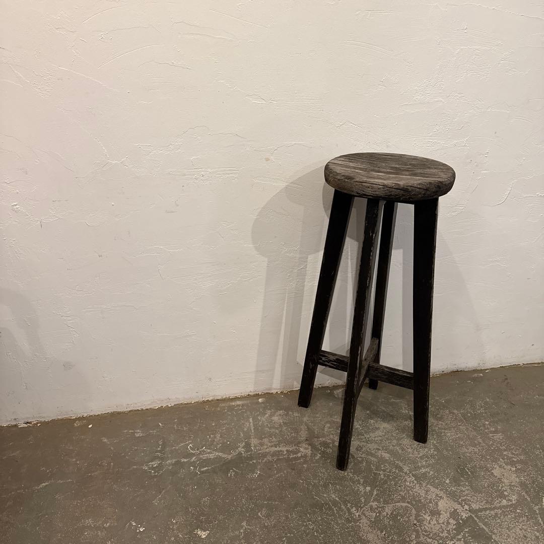 ヴィンテージ　バースツール　ペイント　ハイチェア　1