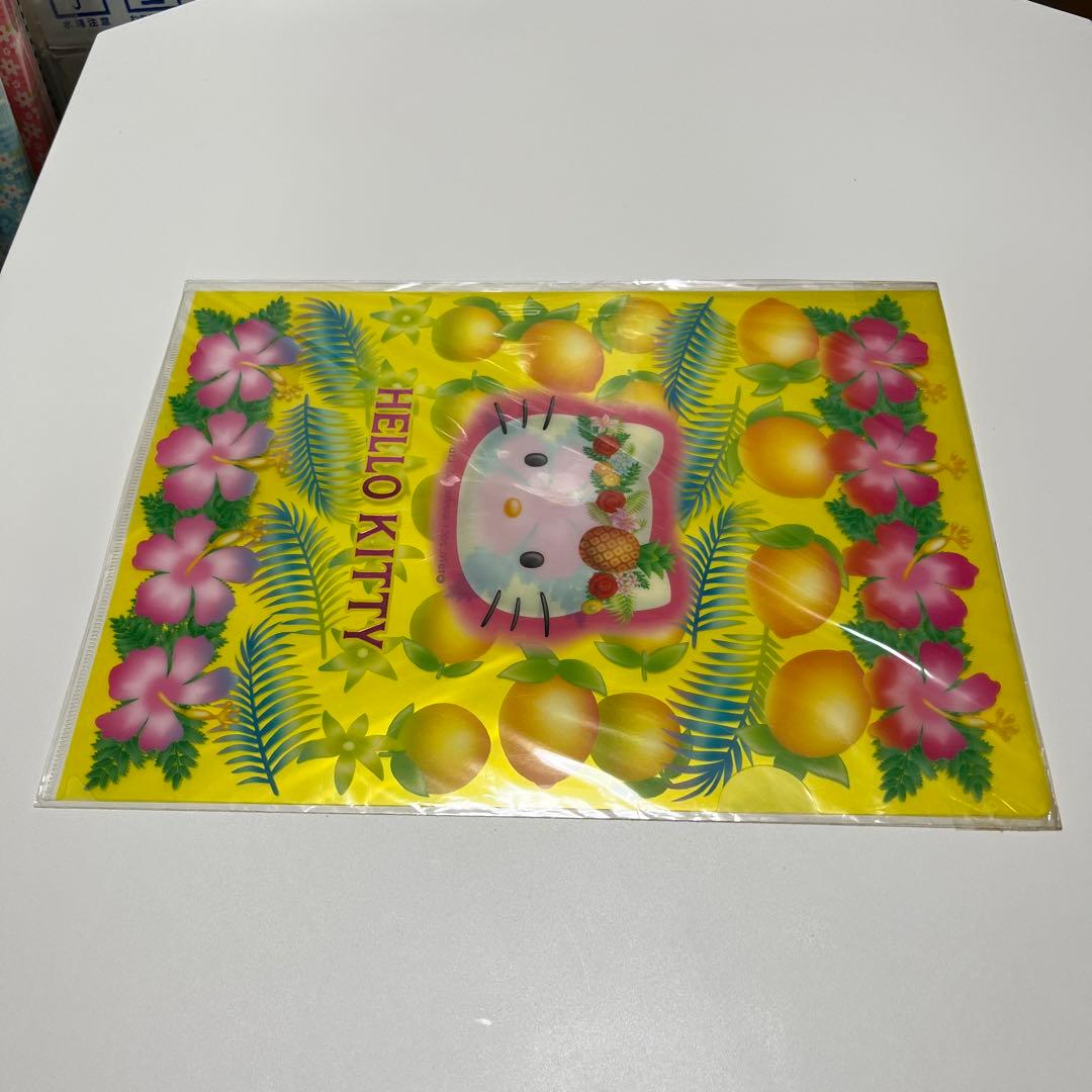 ハローキティA4クリアファイル サマー2001年製 新品未使用サンリオ レア