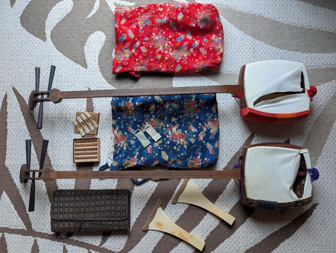 長唄 三味線本体 2点