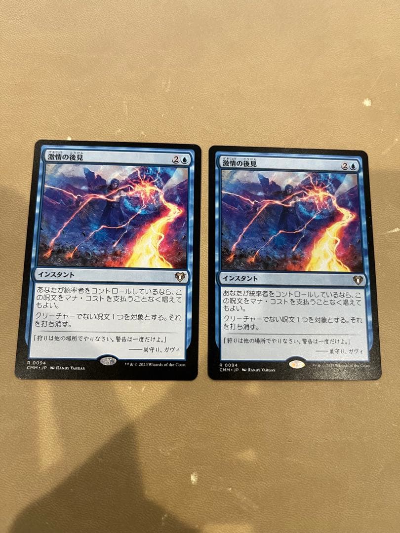 MTG 激情の後見　2枚セット