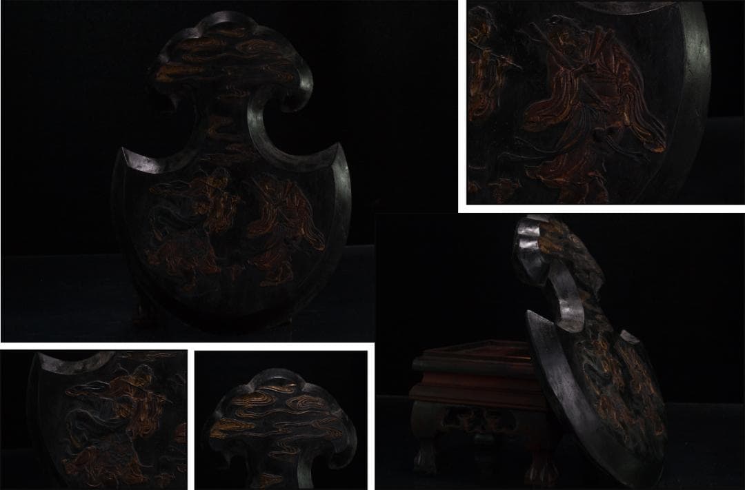 中国清時代の墨　文房用具　激安骨董品 DE663B12-1