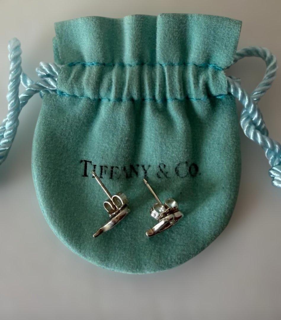 Tiffany&Co. ティファニー AG925ピアス ラビングハート 袋あり