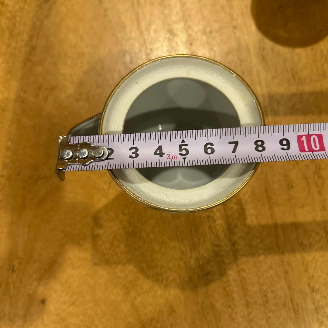 九谷焼　茶道具 小茶器（宝瓶）　手描き　豪華金花詰　急須　湯呑み揃え