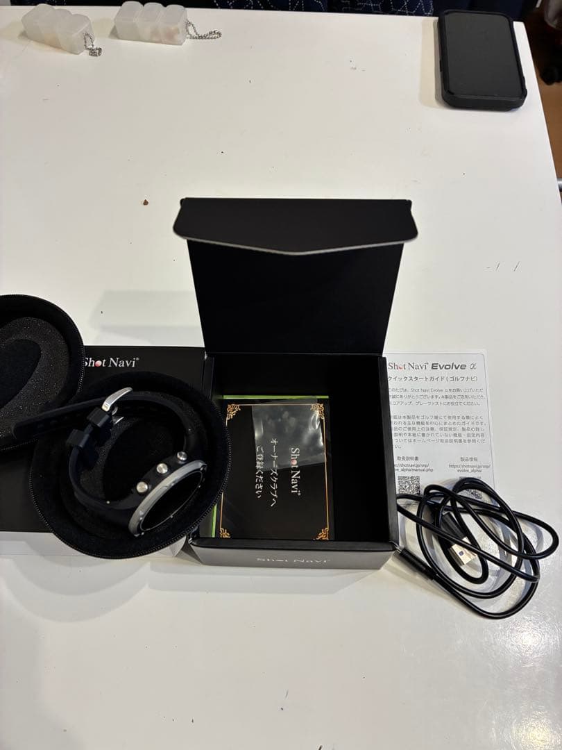 ショットナビ エボルブ アルファ Shot Navi Evolve α ブラック