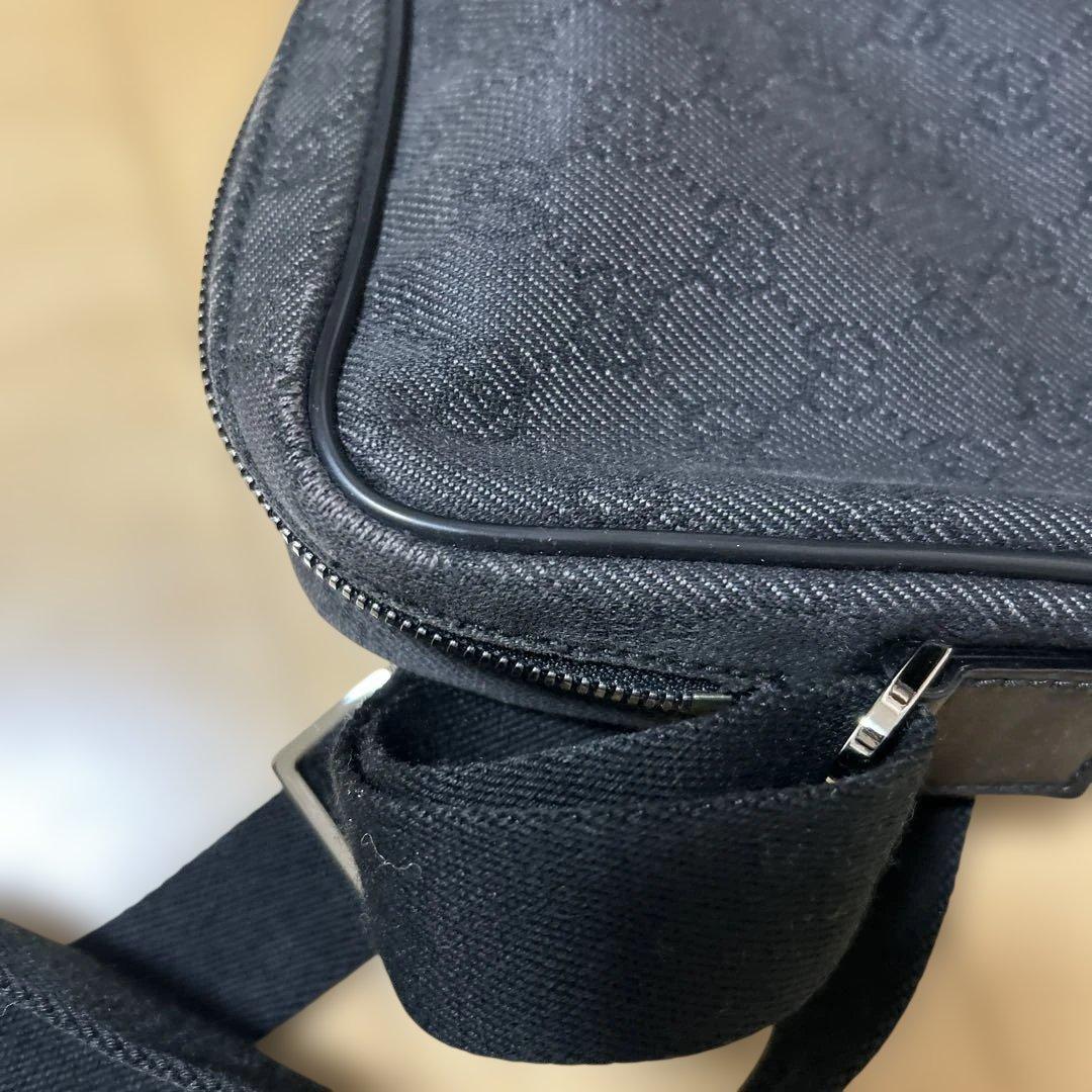 【GUCCI 】値下げ中！美品ブラック ショルダーバッグ