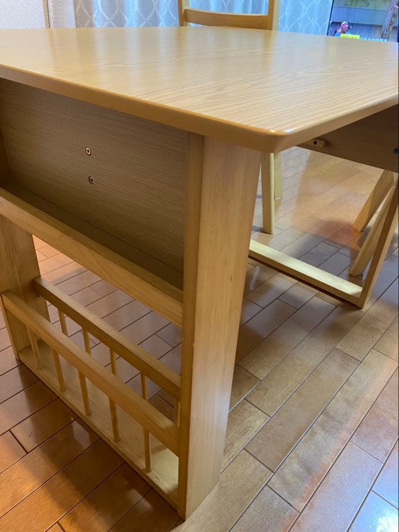 【直接取引価格】ダイニングテーブルセット（ナチュラル）