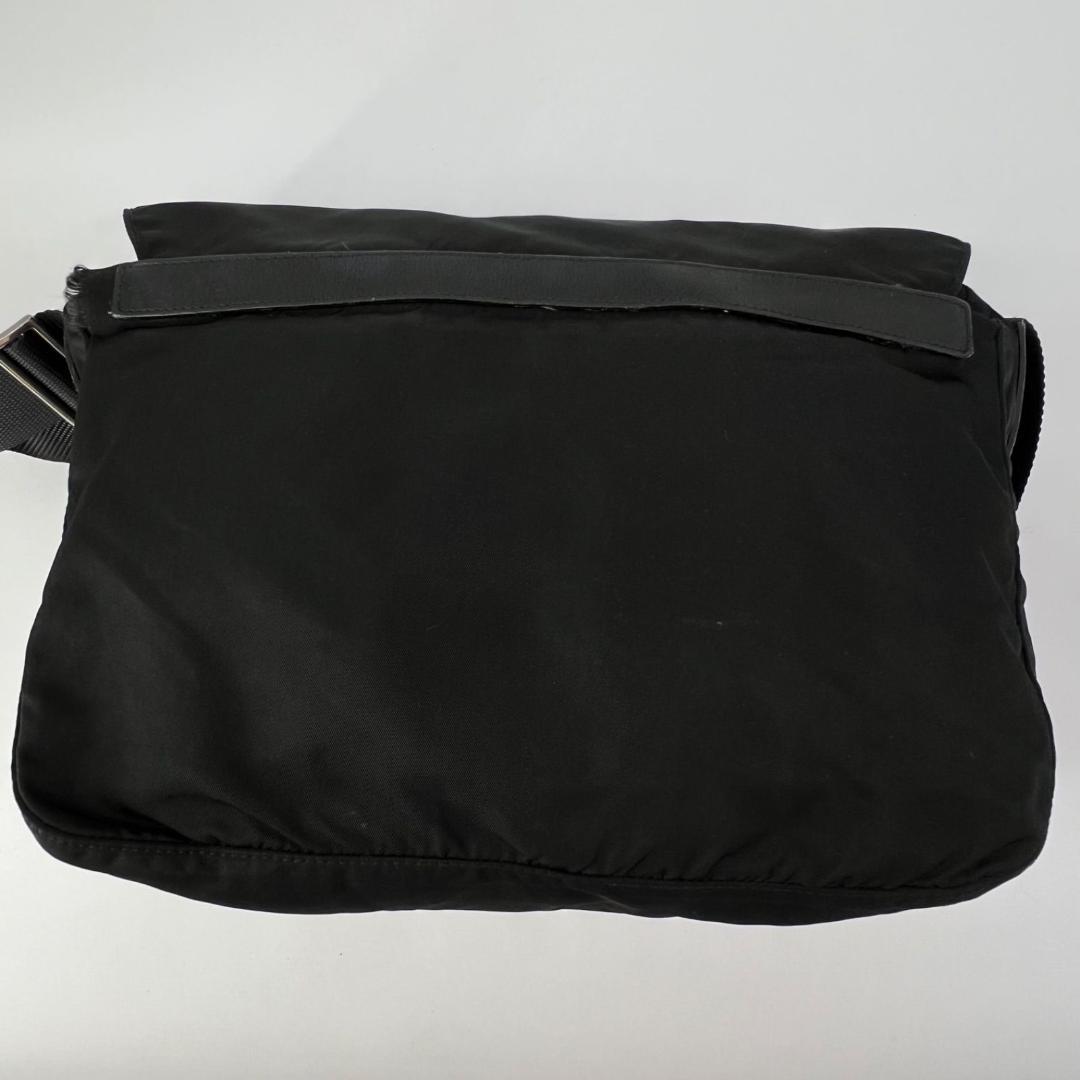 12460✨プラダ ショルダーバッグ ナイロン ダブルベルト 三角ロゴ 黒