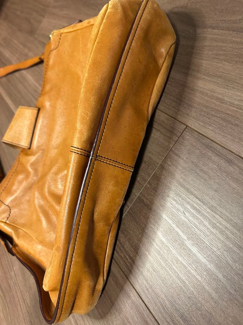 Chloe キャメル　ヴィンテージ　レザーショルダーバッグ