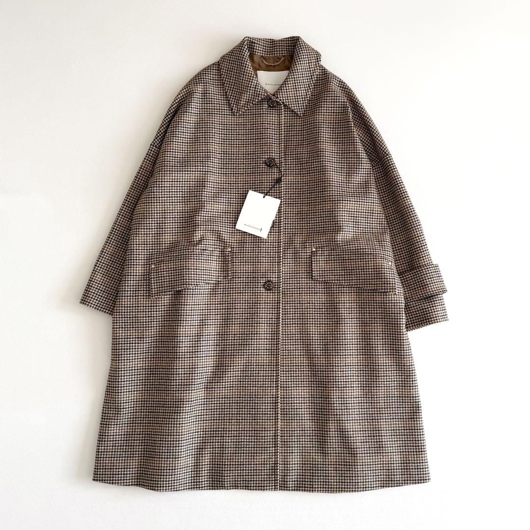 新品　マッキントッシュ　ニューハンビー　ロング　ブラウンチェック　8