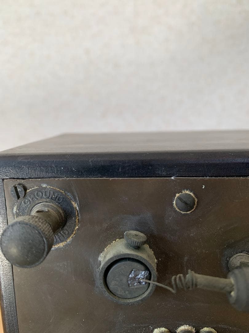 鉱石ラジオネコのヒゲ　アンティークラジオ　鉱石ラジオ