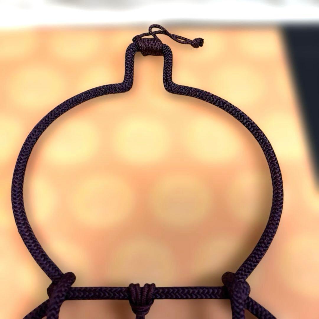 瓢扇掛 朱 紫 油運 ツノ お茶道具 2つセット 扇子かけ 壁掛け