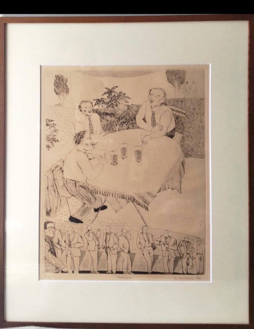 山本容子　銅版画　HEAVEN