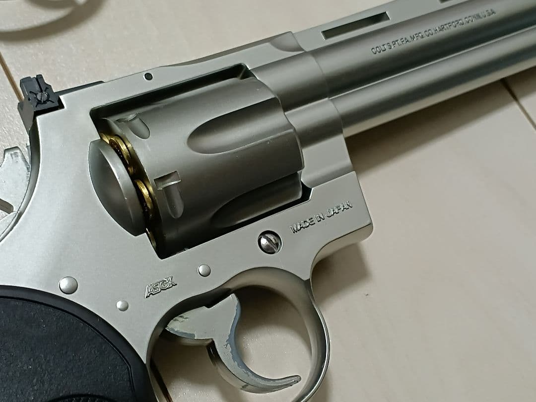 【中古品】東京マルイ ガスリボルバー「コルトパイソン」6インチ ２丁セット