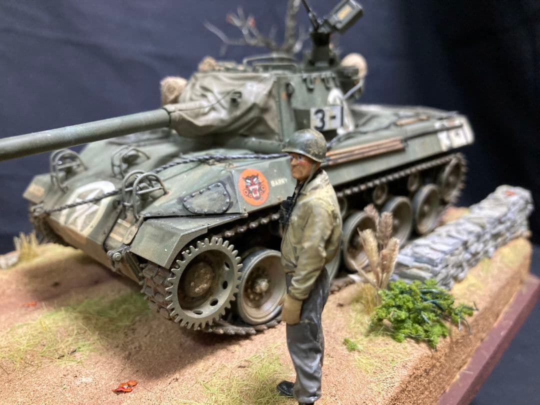 米駆逐戦車M18 ヘルキャット、イタリア　ミリタリー　ジオラマ