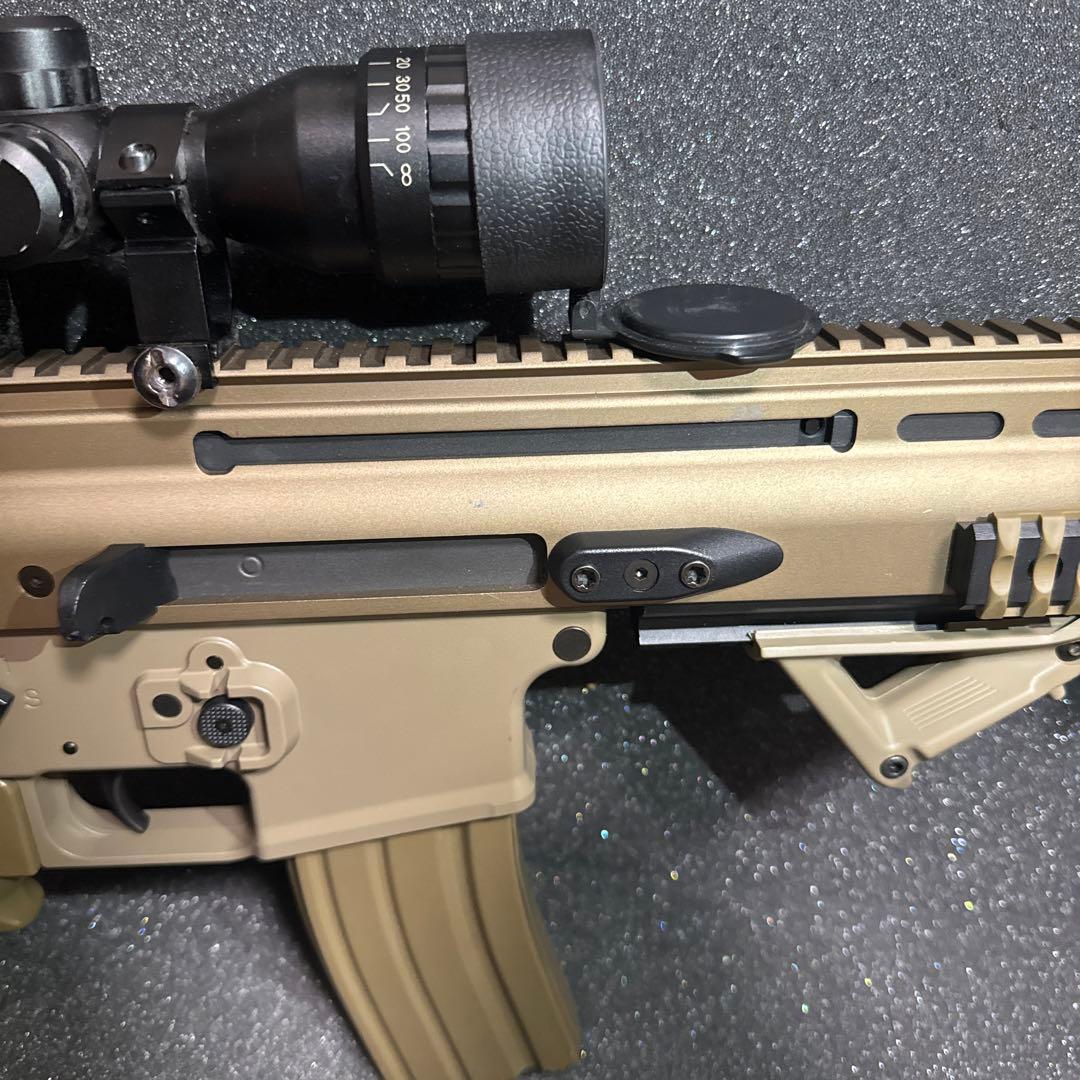 東京マルイ SCAR-L次世代電動ガン タンカラー スコープ付き