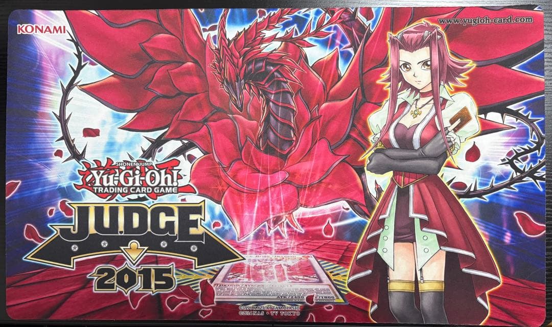 遊戯王　十六夜アキ　ブラック・ローズ・ドラゴン　プレイマット