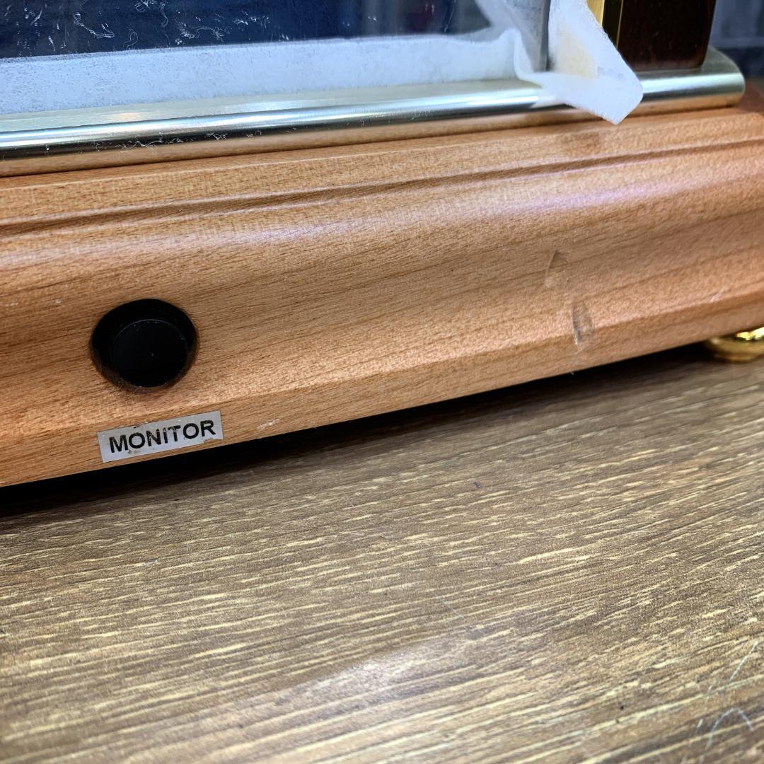 高級時計　SEIKO　セイコー　EMBLEM 　エンブレム　回転飾り電波置き時計