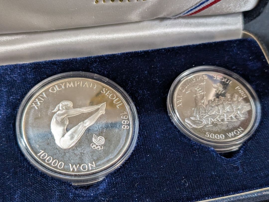 韓国 10000ウォン銀貨 5000ウォン銀貨 1988年 ソウルオリンピック