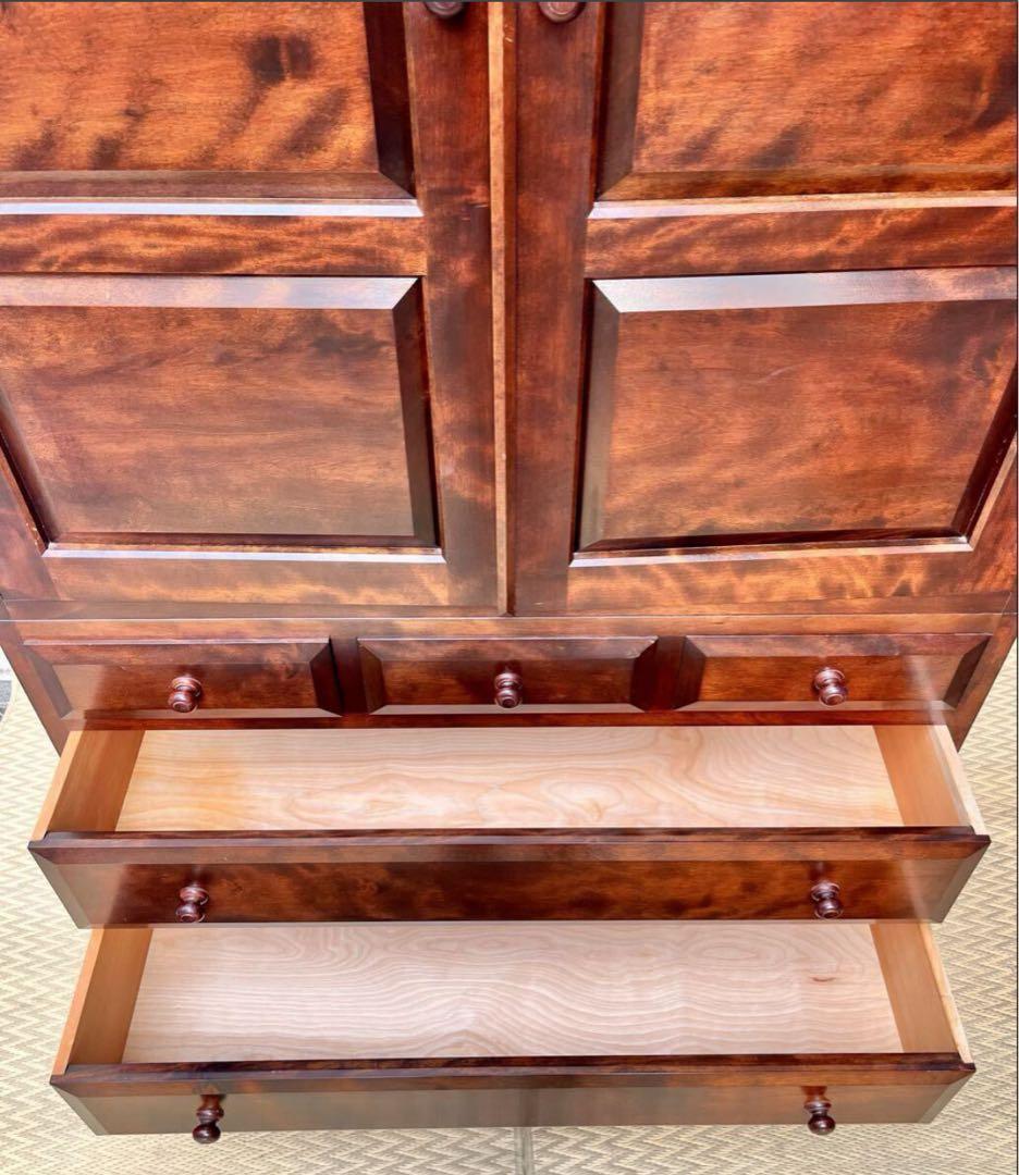 ③ 【送料無料】高級和箪笥 松本民芸家具 無垢材 着物収納