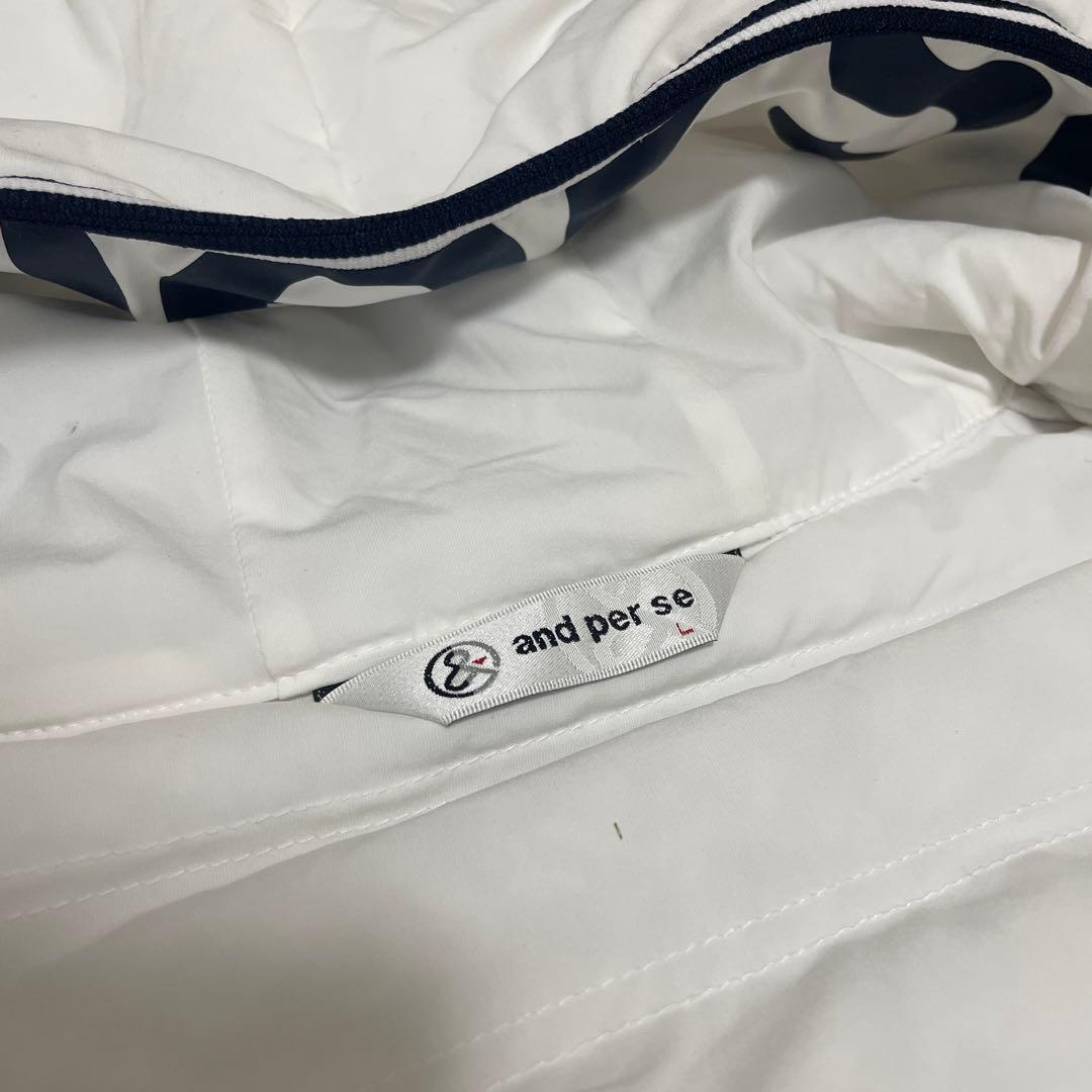 and per se フード付きジャケット ホワイト