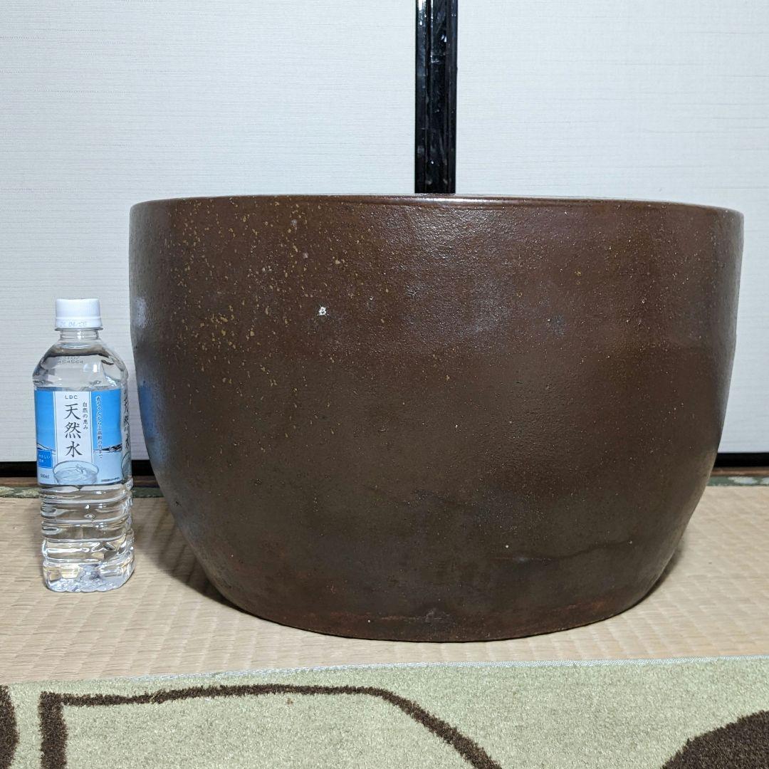 【水漏れ注意】明治時代 備前焼 火鉢 置物 植木鉢 プランター ガーデニング