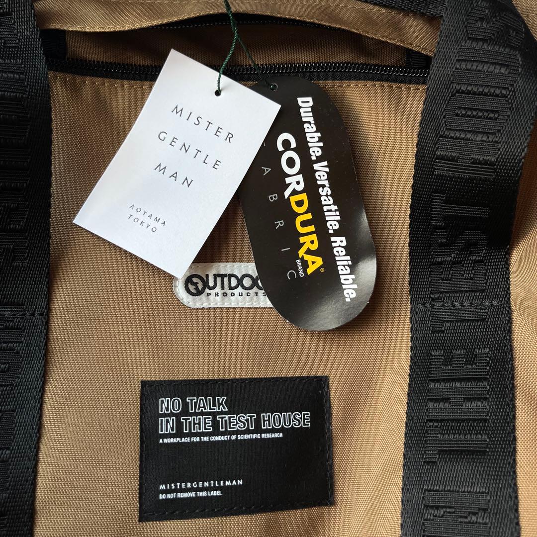 未使用 ミスタージェントルマン アウトドア ボストン ダッフル バッグ ベージュ